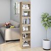 vidaXL Book Cabinet/Room Divider Sonoma Oak 40x30x198 cm