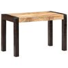 vidaXL Dining Table 120x60x76 cm Solid Rough Mango Wood