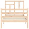 vidaXL Bed Frame without Mattress Single Solid Wood