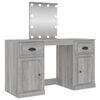 vidaXL Dressing Table | Grey Sonoma | Engineered wood, acrylic | 130x50x132.5 cm