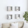vidaXL Wall Cube Shelves 4 pcs Concrete Grey 26x15x26 cm