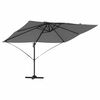 vidaXL Umbrella 351 x 250 x 260 cm Polyester and Aluminium Anthracite