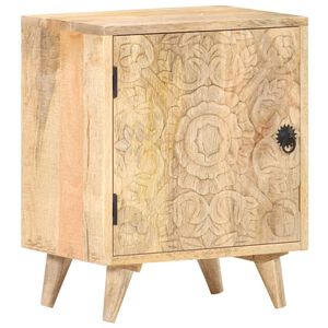 vidaXL Bedside Cabinet | Natural | Solid mango wood | Compact | Bedside Cabinet