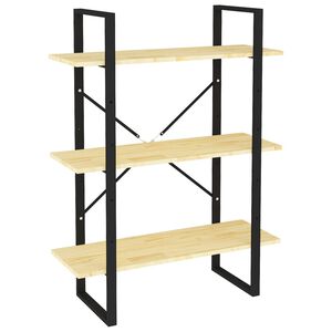 vidaXL Book Cabinet | Natural | Solid pine wood | Medium | Book Cabinet