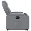 vidaXL Electric Stand up Recliner Chair Light Grey Fabric