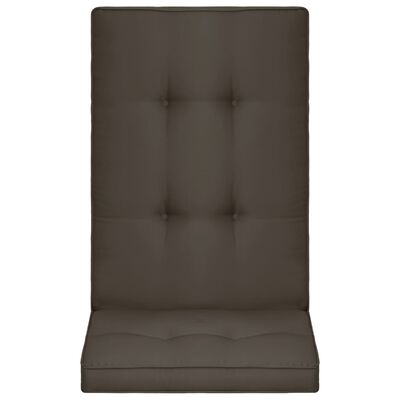 vidaXL Garden Chair Cushions 4 pcs Anthracite 120x50x5 cm
