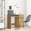 vidaXL Desk Artisan Oak 86x49x76 cm Engineered Wood