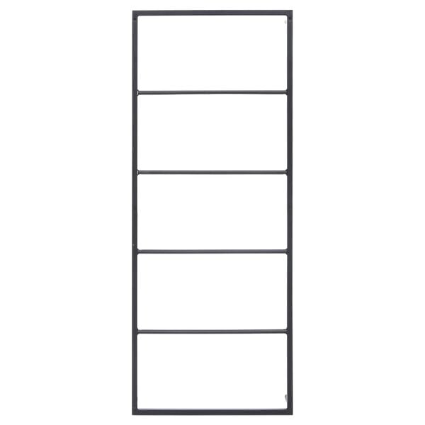vidaXL Towel Rack Black 45x10x115 cm Steel