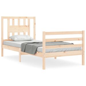 vidaXL Bed Frame without Mattress Single Solid Wood