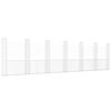 vidaXL U-shape Gabion Basket with 7 Posts Iron 740x20x200 cm