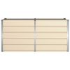 vidaXL Planter Ivory 160 x 80 x 75 cm Steel