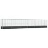 vidaXL Aviary with Extension Silver 1250.5x107x212 cm Steel