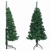 vidaXL Artificial Christmas Tree | Green | PVC | Height: 120 cm, Width: 45 cm