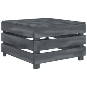 vidaXL Garden Pallet Table Grey Wood