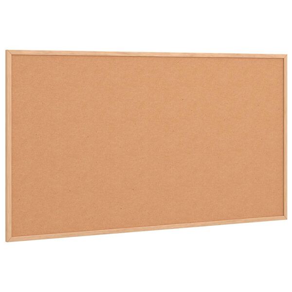 vidaXL Cork Board with Solid Pine Wood Frame 100x55 cm