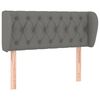vidaXL Headboard with Ears Dark Grey 103 cm Fabric