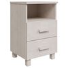 vidaXL Bedside Cabinets HAMAR 2 pcs White 40x35x62 cm Solid Wood