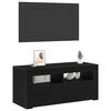 vidaXL TV Cabinet Black Oak 90 x 39 x 30 cm Engineered Wood