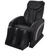 vidaXL Massage Chair Black Faux Leather