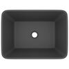 vidaXL Luxury Wash Basin Matt Dark Grey 41x30x12 cm Ceramic