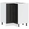 vidaXL Kitchen Corner Base Cabinet "Porto" Black Engineered Wood