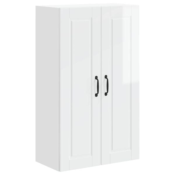vidaXL Kitchen Wall Cabinet High Gloss White 60 x 31 x 100 cm