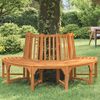 vidaXL Half Round Tree Bench &Oslash;208 cm Solid Wood Eucalyptus