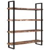 vidaXL 4-Tier Bookcase 160x40x180 cm Solid Reclaimed Wood