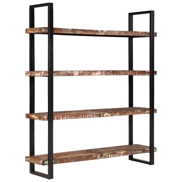 vidaXL 4-Tier Bookcase 160x40x180 cm Solid Reclaimed Wood