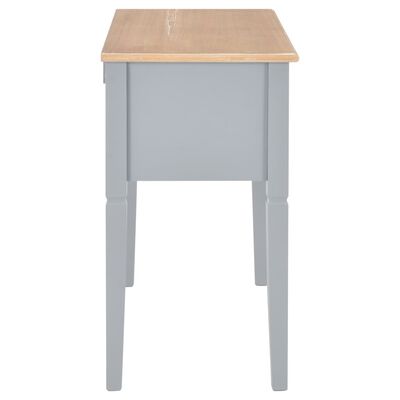 vidaXL Writing Desk Grey 109.5x45x77.5 cm Wood