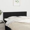 vidaXL Headboards Black 144x5x78/88 cm Fabric