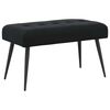 vidaXL Bench with Button Tufted Black 80 x 40 x 46 cm Velvet