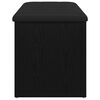 vidaXL Storage Bench Black oak 102 x 42 x 45 cm Engineered Wood