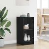 vidaXL Sideboard Black oak 35 x 37 x 76 cm Engineered wood