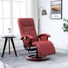 vidaXL Massage Chair Wine Red Faux Leather