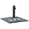 vidaXL Umbrella Base | Green | Cast iron | 12 kg | Durable | Umbrella Base