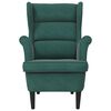 vidaXL Armchair Dark Green Velvet