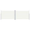 vidaXL Retractable Side Awning Cream 600 x 200 cm Metal