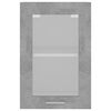 vidaXL Hanging Glass Cabinet Lyon Concrete Grey 40x31x60 cm Engineered Wood