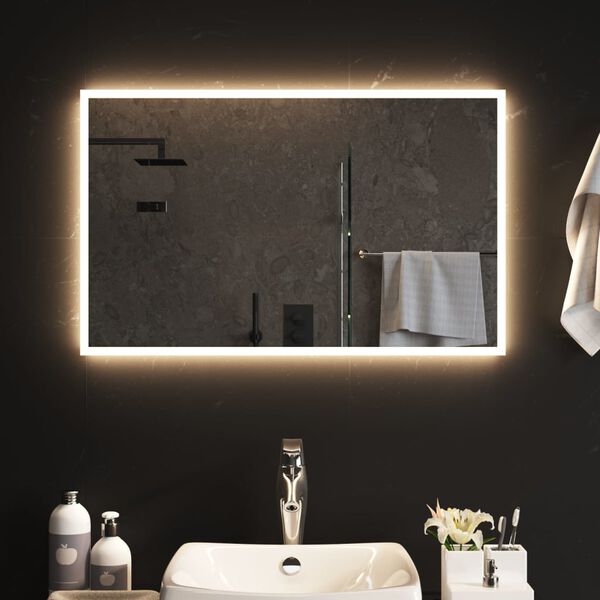 vidaXL LED Bathroom Mirror 80x50 cm