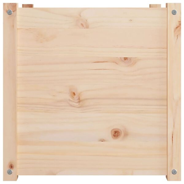 vidaXL Garden Planter 50x50x50 cm Solid Pinewood