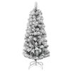 vidaXL Artificial Hinged Christmas Tree 150 LEDs & Ball Set 120 cm