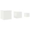vidaXL Side Tables 3 pcs White Engineered Wood