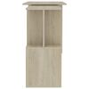 vidaXL Corner Desk Sonoma Oak 200x50x76 cm Engineered Wood