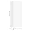 vidaXL TV Cabinet White 30.5x30x90 cm Engineered Wood