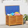 vidaXL Garden Storage Box with Louver 90x50x56 cm Solid Wood Acacia