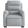vidaXL Electric Stand up Massage Recliner Chair Light Grey Fabric