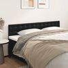 vidaXL Headboards Black 160x5x78/88 cm Faux Leather