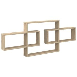 vidaXL Wall Shelf Sonoma Oak 130 x 10 x 50 cm