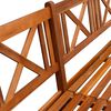vidaXL Garden Bench with Cushions 240 cm Solid Acacia Wood